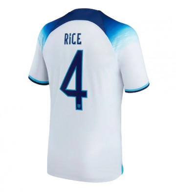 England Declan Rice #4 Replika Hjemmebanetrøje VM 2022 Kortærmet